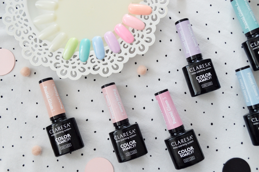 claresa pastel glam kolekcja lakierów hybrydowych kolory